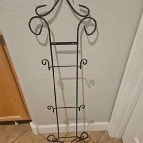 Metal 3 Plate Holder Plate Rack 42" X 12" - Picture 1 of 3